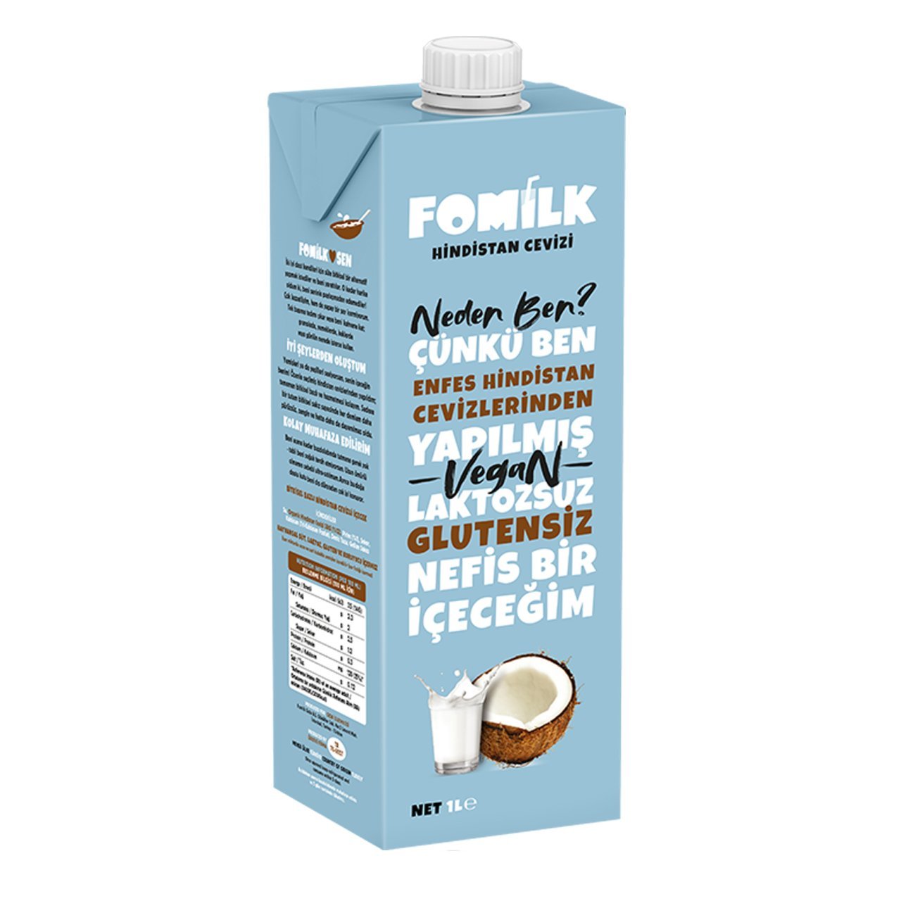 Fomilk Hindistan Cevizi Sütü 1 Lt